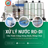 Xử lý nước RO-DI đóng bình, đóng chai